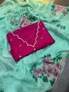 Tew Soft Tabi Organza Flower Print Sarees Wholesale Suppliers In Mumbai